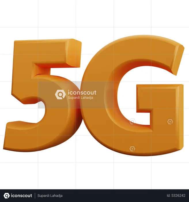 5 G Technology  3D Icon