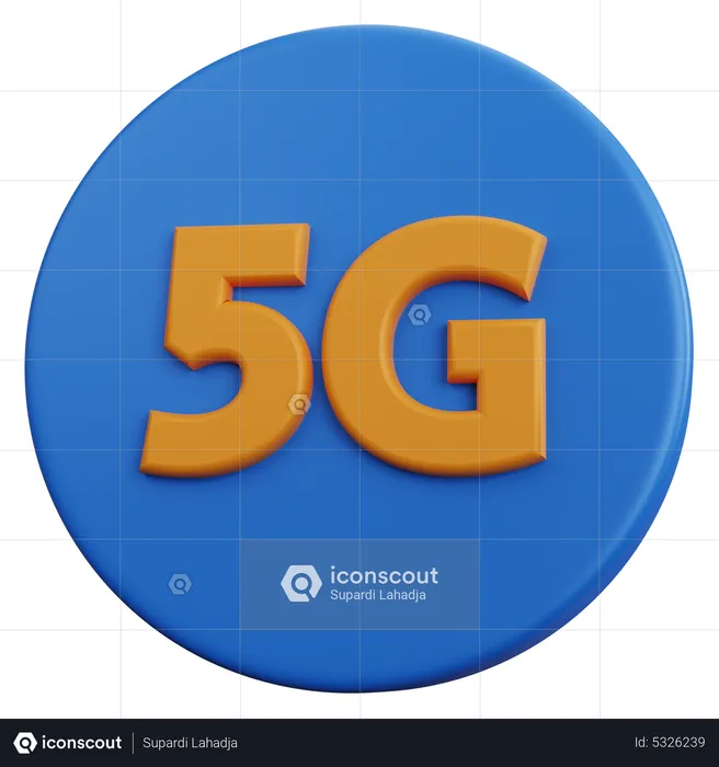 5 G Technology  3D Icon