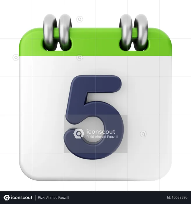 5. Kalender  3D Icon