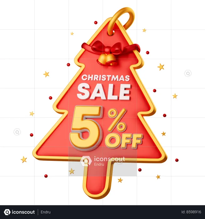 5 Percentage Special Offer  3D Icon