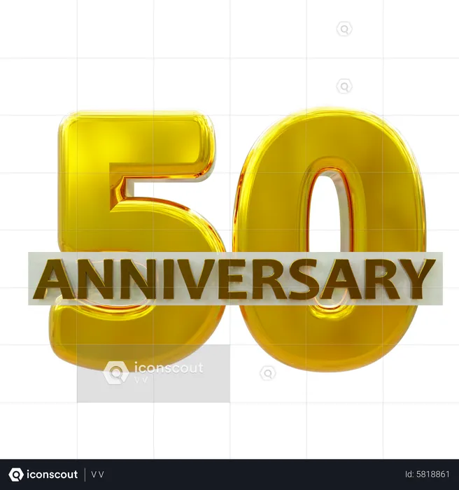 50 aniversario  3D Icon