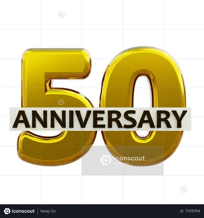 50 anniversaire  3D Icon