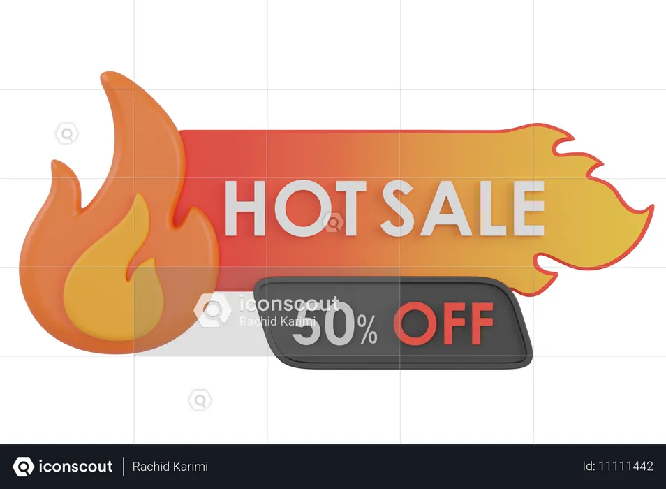 50 percent HOT SALE  3D Icon