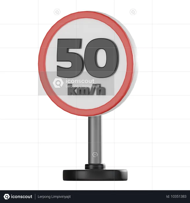 50 Speed  3D Icon