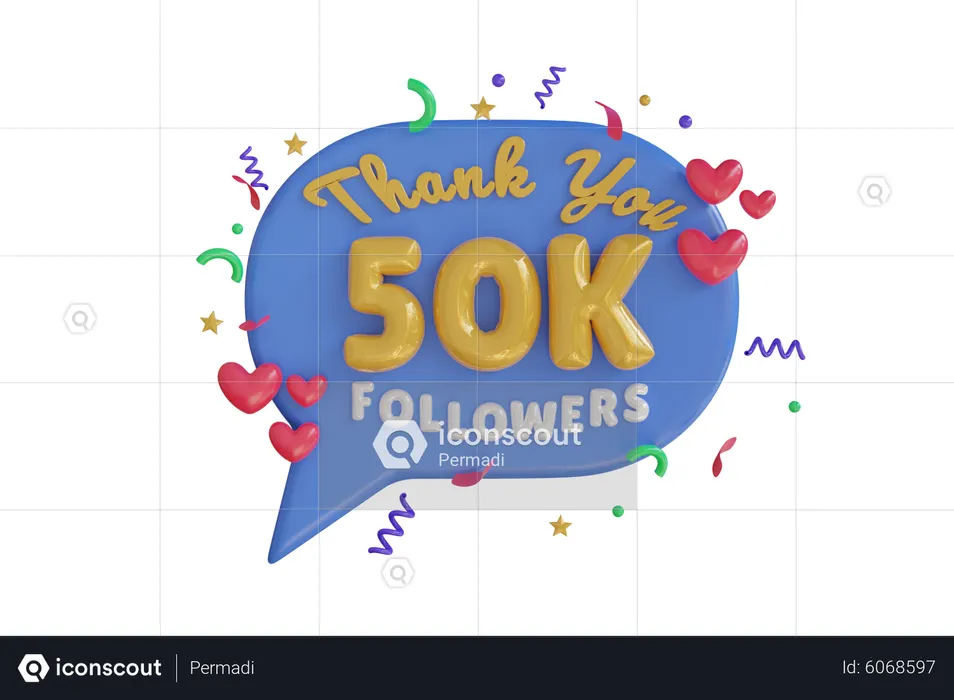 50.000  3D Icon