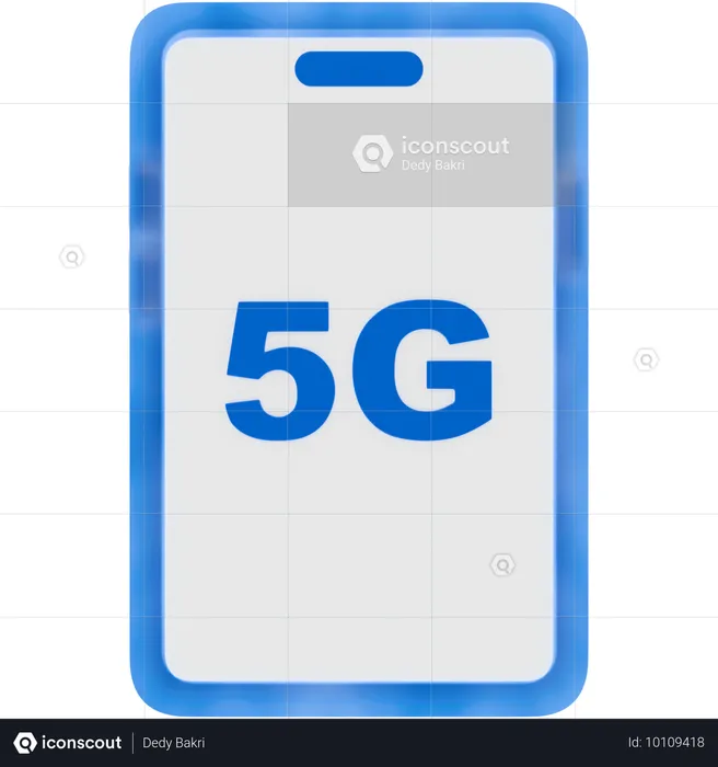 Telefone celular 5g  3D Icon