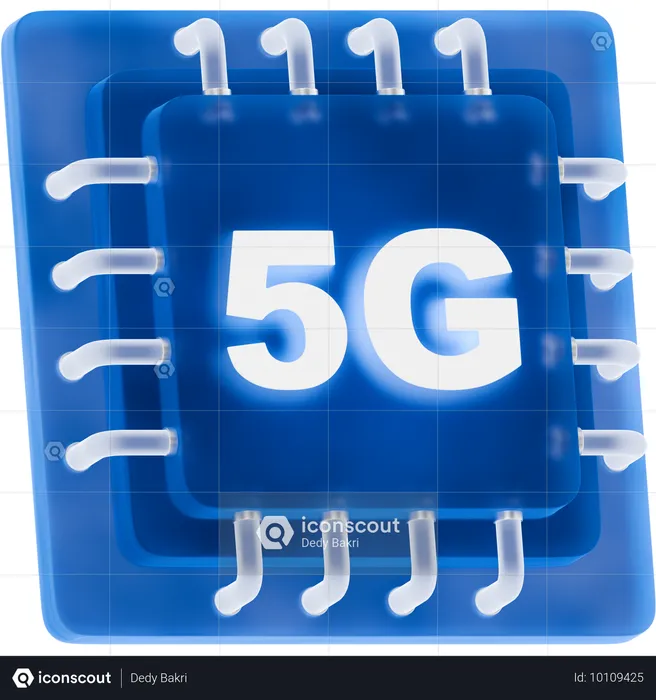 5gチップ  3D Icon