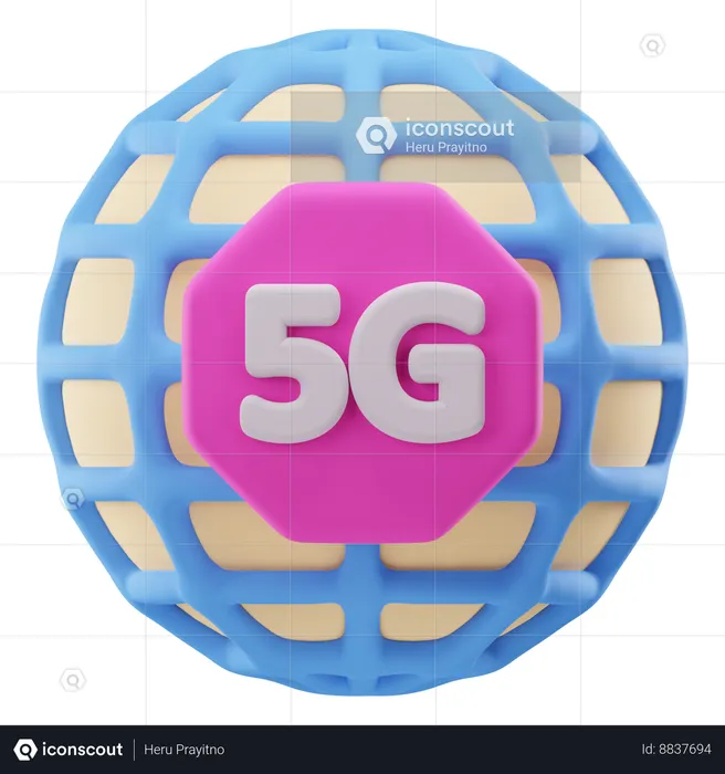5G Connection  3D Icon