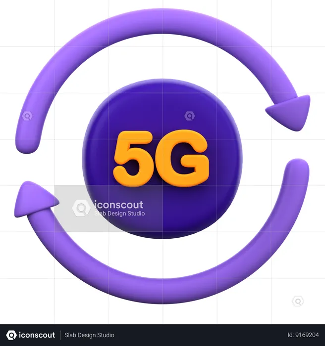 Itinerancia de datos 5g  3D Icon