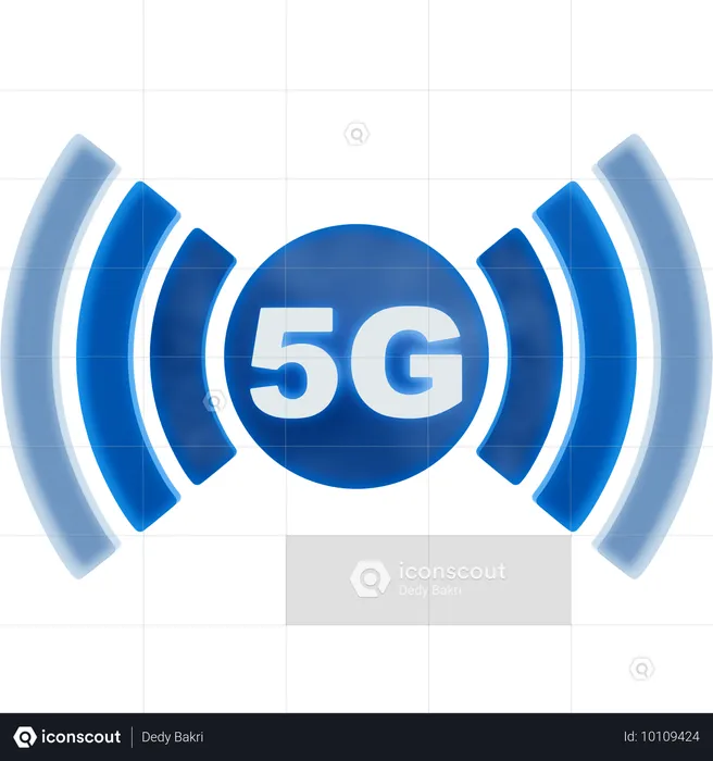 5G Internet  3D Icon