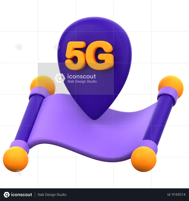 Localização 5g  3D Icon