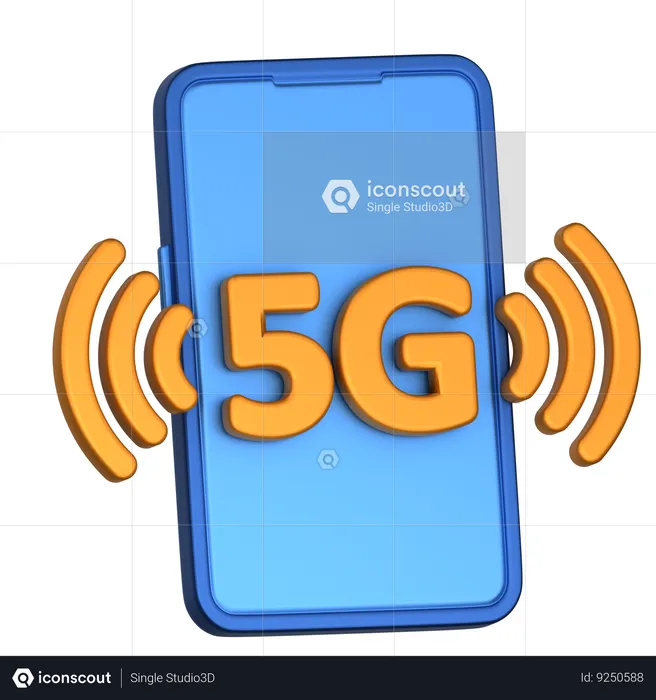 Móvil 5g  3D Icon