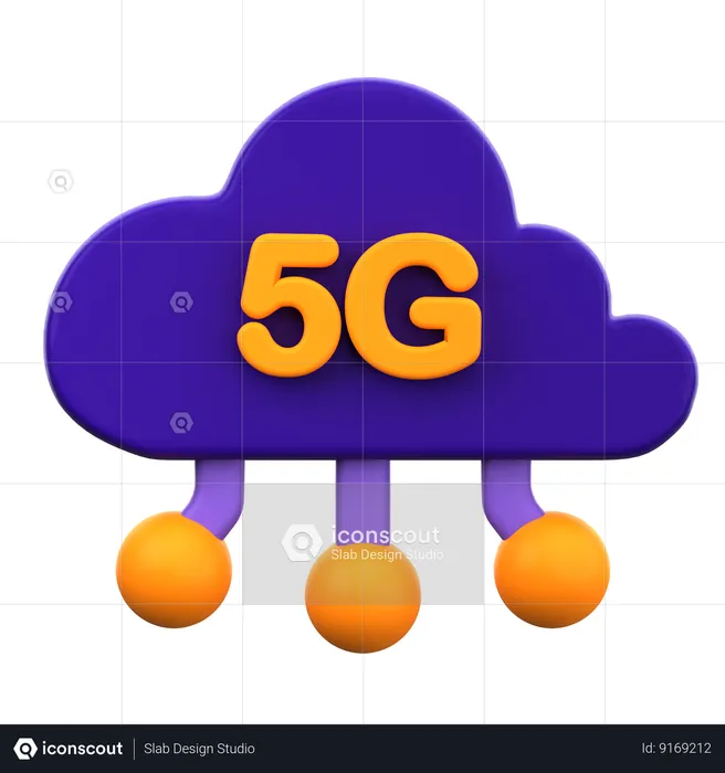 5G Networking  3D Icon