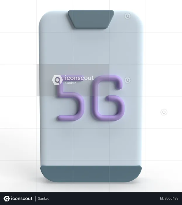 Rede 5G  3D Icon
