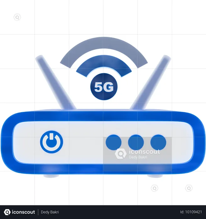 5g 라우터  3D Icon