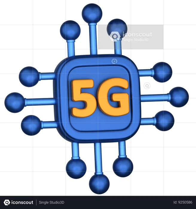 5G System  3D Icon