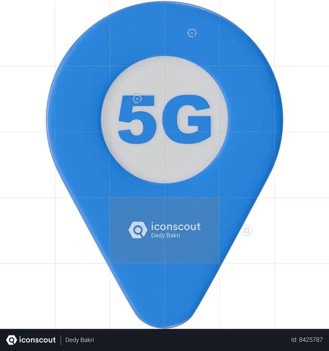 Ubicación 5g  3D Icon