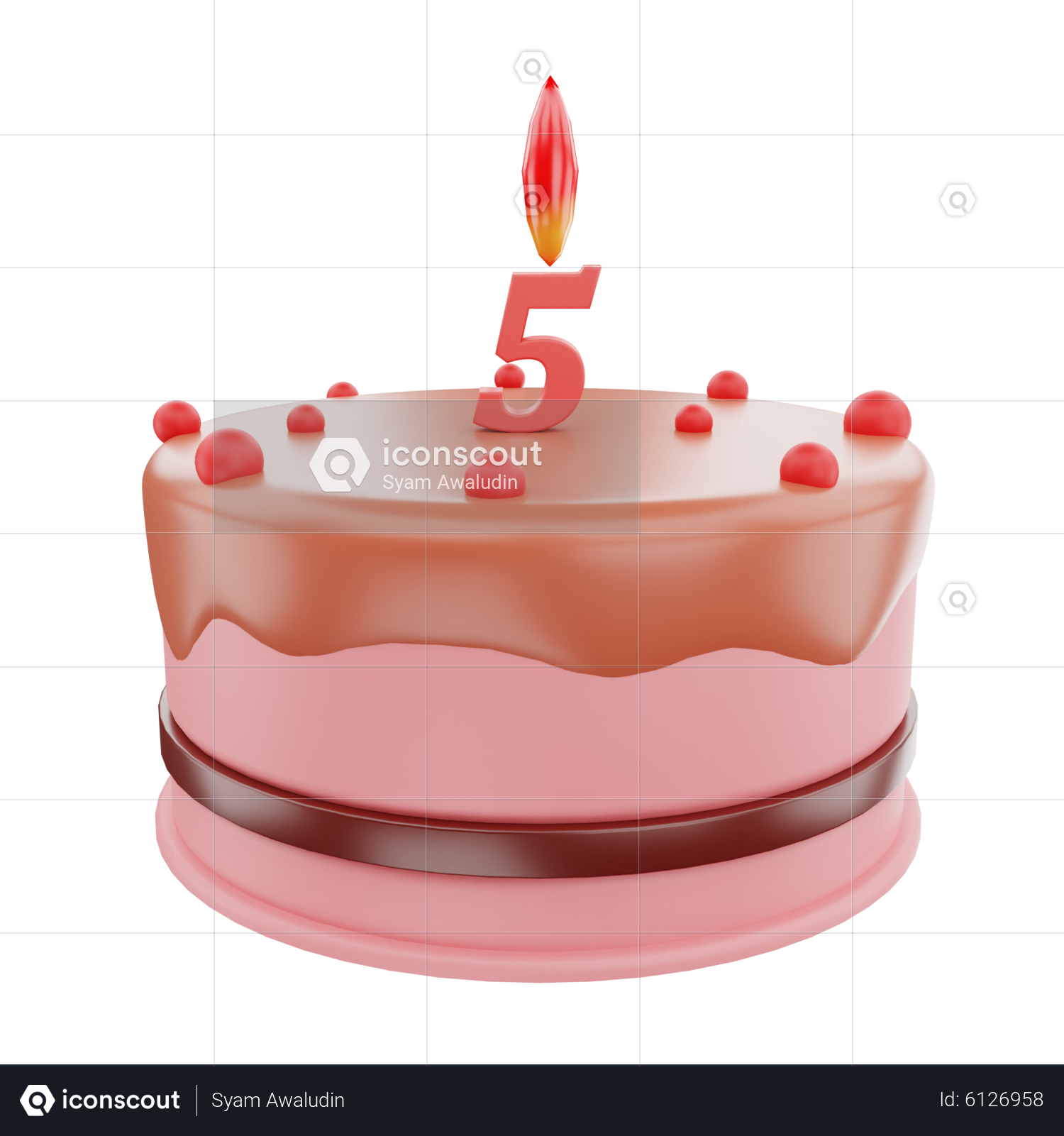 Cake 02 by 3DRivers 3D Model $10 - .obj .max .3ds - Free3D