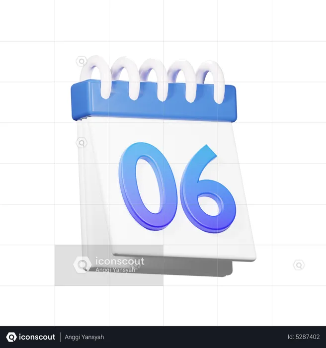 6 data  3D Icon