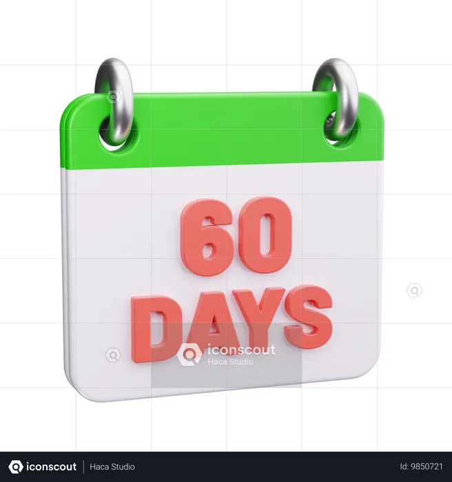 60 días de devolución  3D Icon