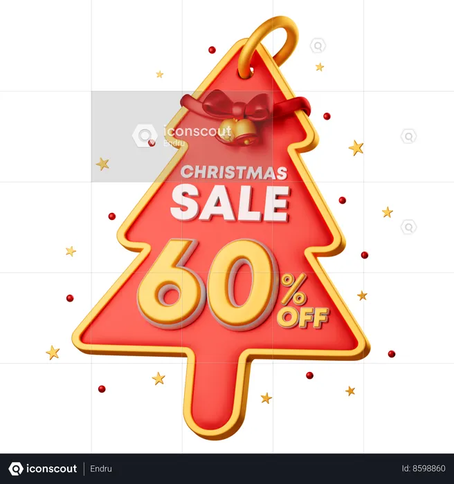 60 Percentage Special Offer  3D Icon