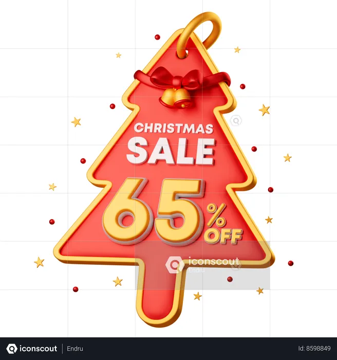65 Percentage Special Offer  3D Icon