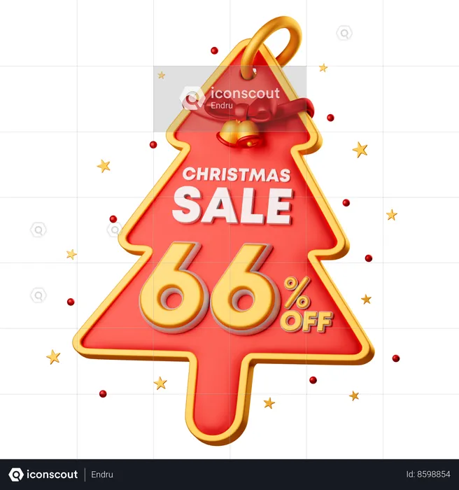 66 Percentage Special Offer  3D Icon