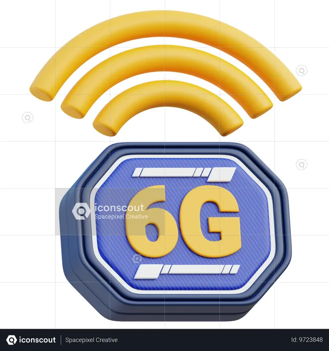 6G Network  3D Icon