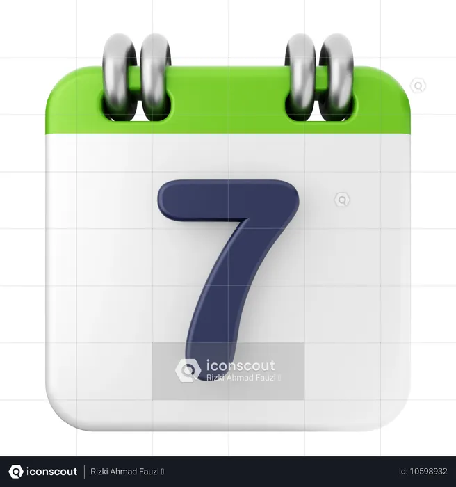 7. Kalender  3D Icon