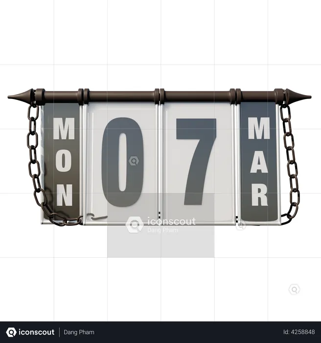 7. März 2022 Mo  3D Illustration