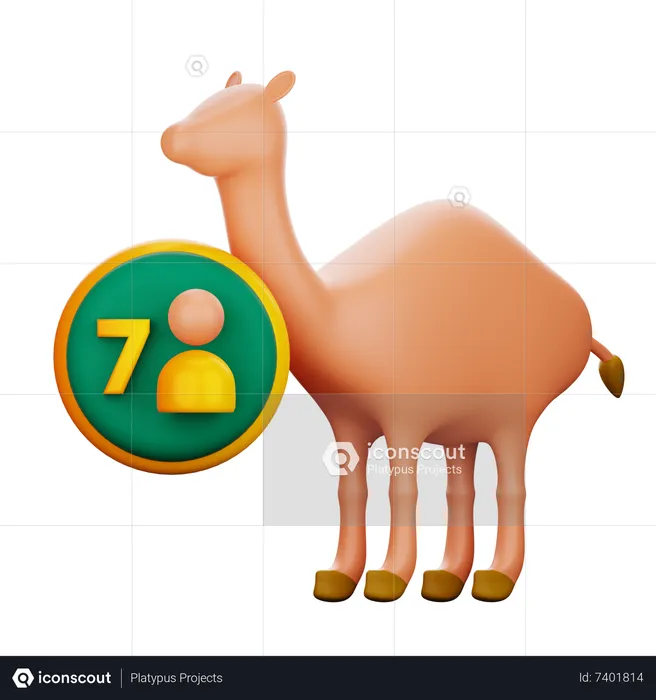 7 People Qurban  3D Icon