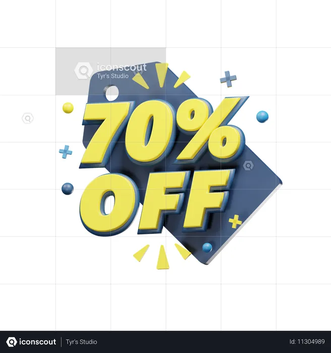 70% Rabatt  3D Icon