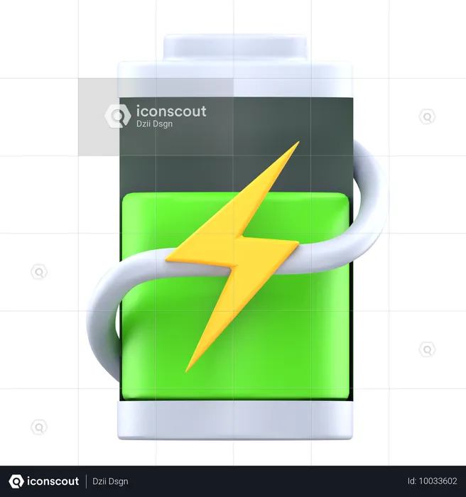 Chargement de la batterie à 70 %  3D Icon