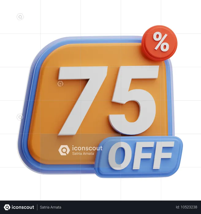 75% DE DESCUENTO  3D Icon