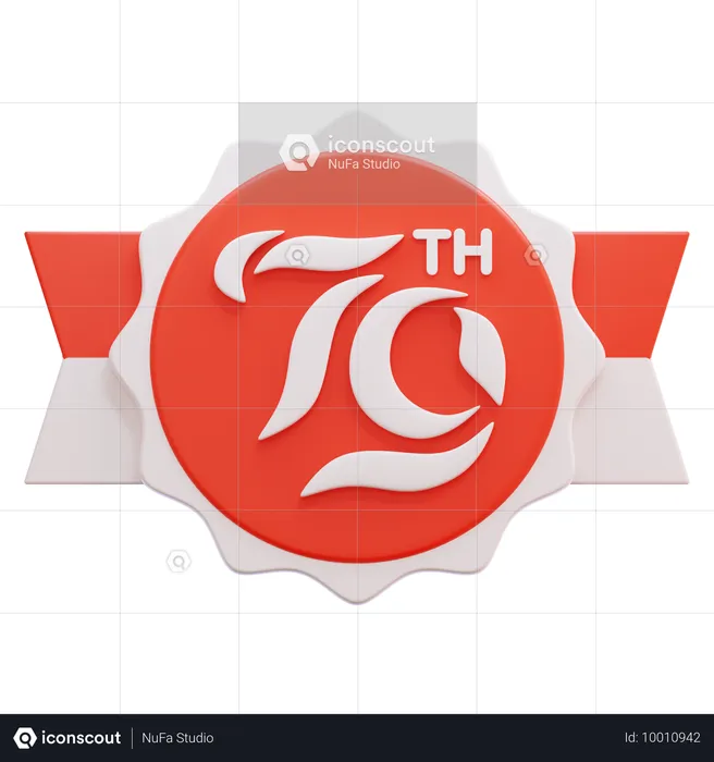 79. Indonesischer Unabhängigkeitstag  3D Icon