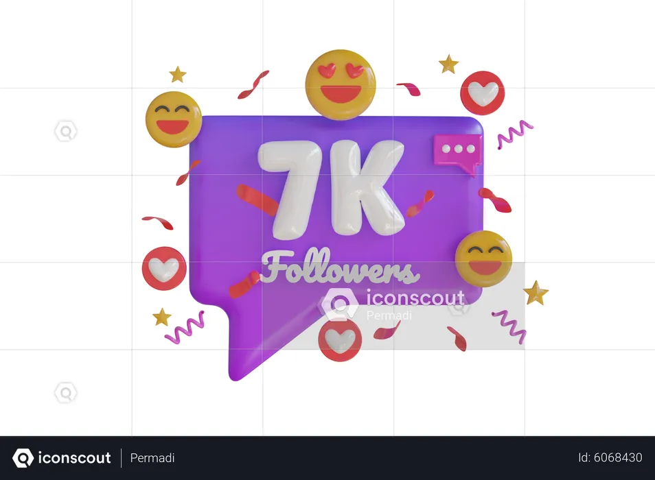 7k Anhänger  3D Icon