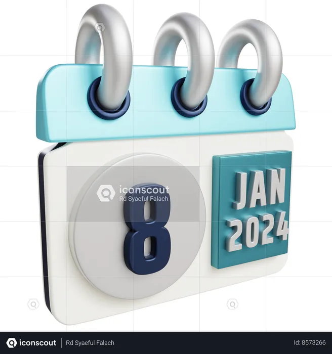 8 janvier 2024  3D Icon