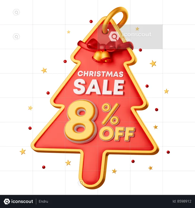 8 Percentage Special Offer  3D Icon
