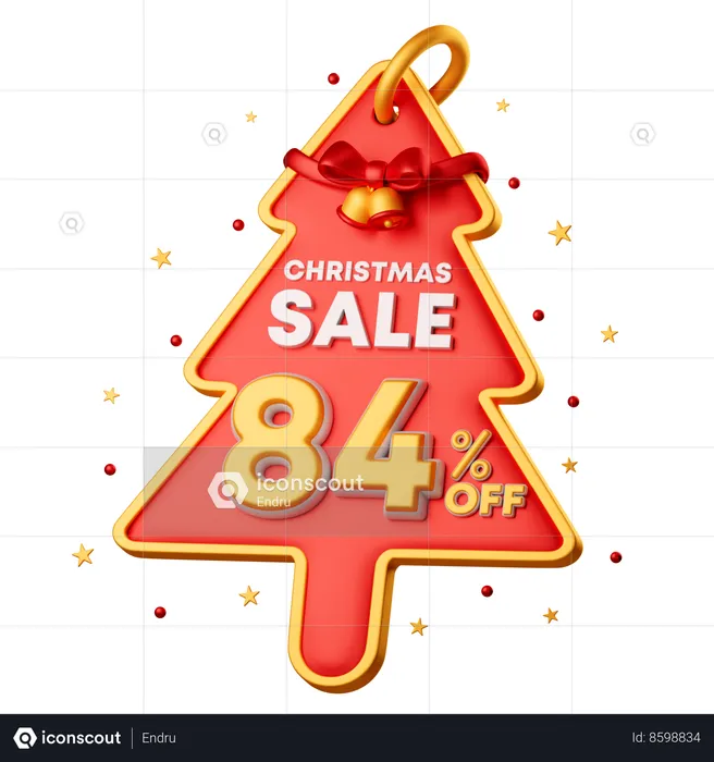 84 Percentage Special Offer  3D Icon