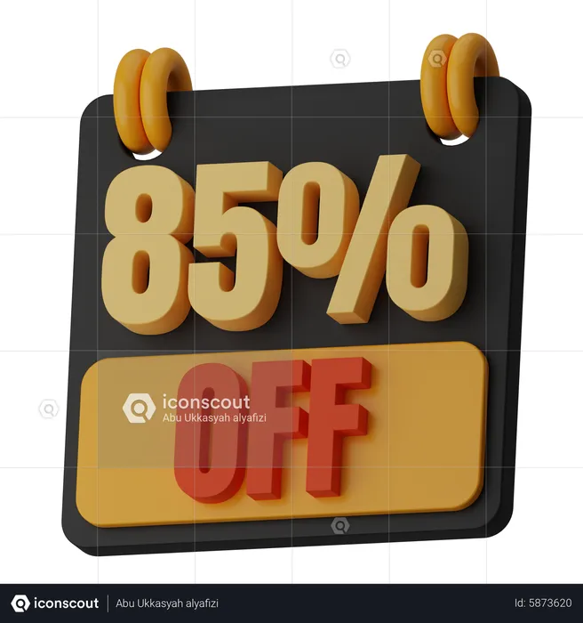 85 Percentage Off  3D Icon