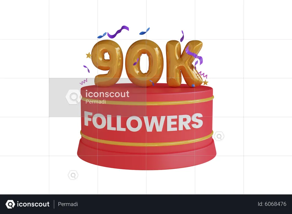 90K  3D Icon