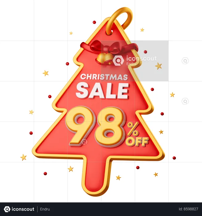 98 Percentage Special Offer  3D Icon