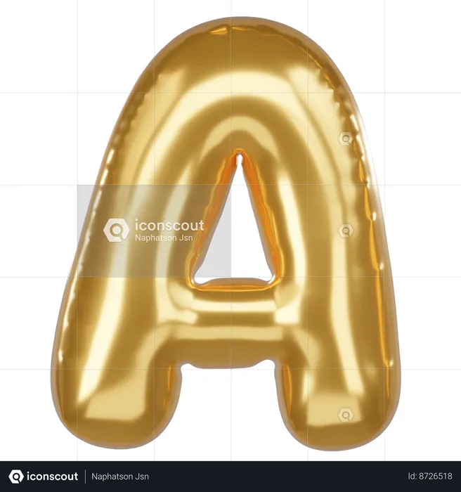 A Alphabet  3D Icon