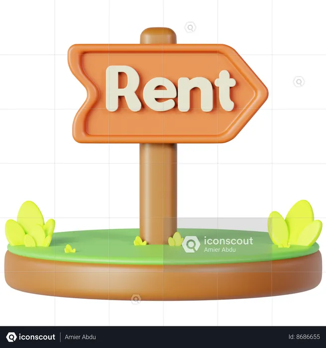 A louer  3D Icon