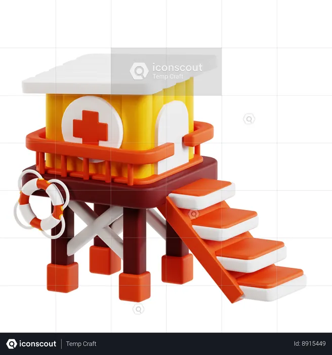 A Torre da Guarda Vida  3D Icon