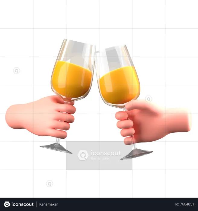 Bravo Champagne  3D Icon