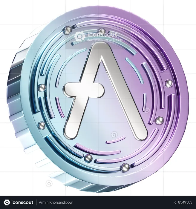 Aave  3D Icon