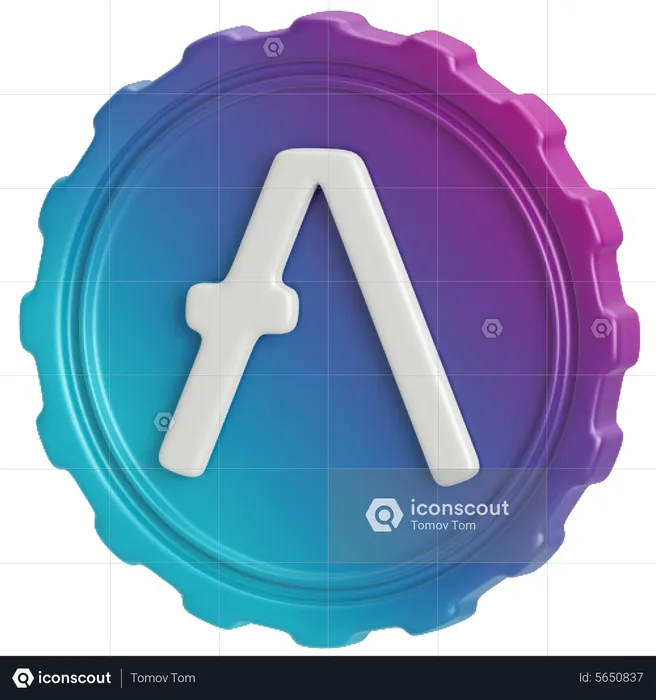 Aave  3D Icon