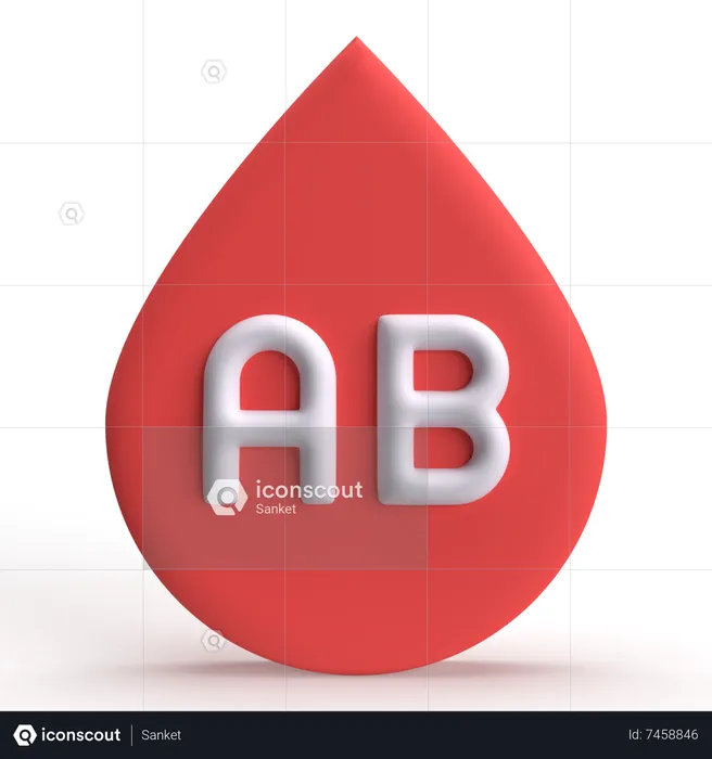 Ab Blutgruppe  3D Icon