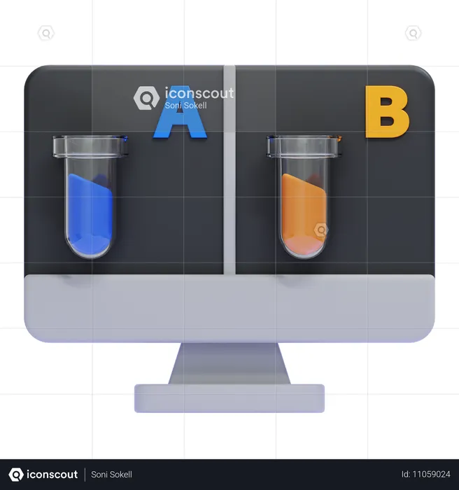 AB-Test  3D Icon